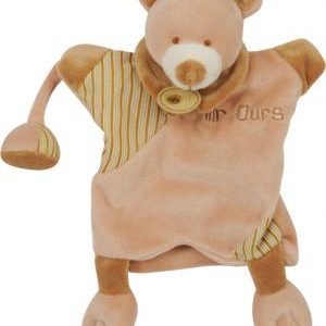 Doudou Mr ours marionnette marron beige - BN508 Baby'Nat