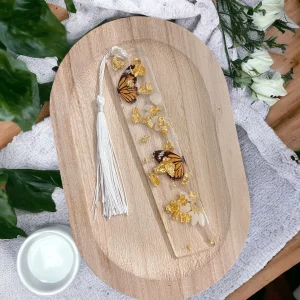 Marque pages avec fleurs séchées