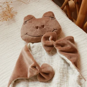 Graziella - Doudou Grenouille personnalisé - Minky Café -
