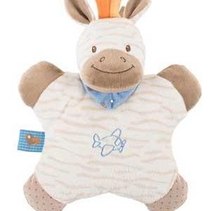 Peluche zèbre marron blanc - Arthur & Louis - Nattou