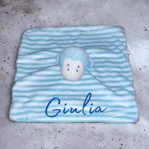 Doudou mouchoir singe personnalisé