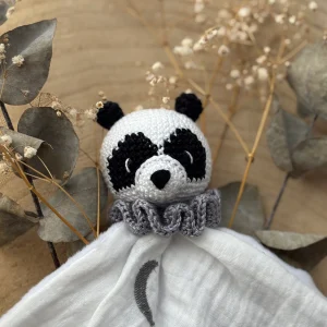 Doudou Panda - Doudou personnalisé au crochet