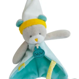 Doudou ours plat bleu Les Touptis - BN0207 Baby'nat