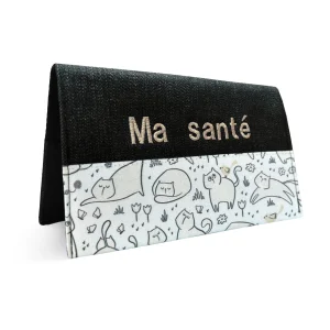 Protège carnet de santé personnalisé Lolikö Chat beige
