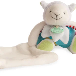 Peluche mouton Magic avec mouchoir luminescent - Doudou et Compagnie DC3026