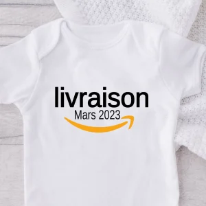 Body de bébé personnalisé annonce grossesse Amazon