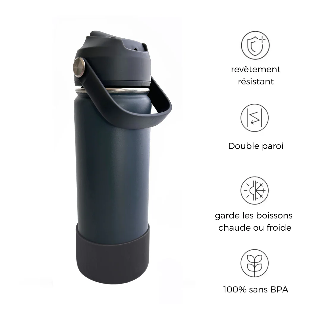 Bouteille d'eau personnalisée rose pâle – Image 5