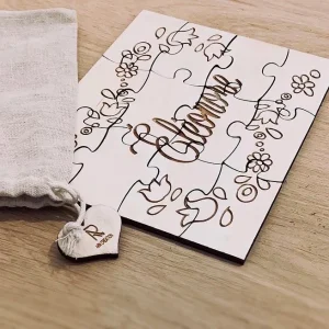 Puzzle en bois personnalisable