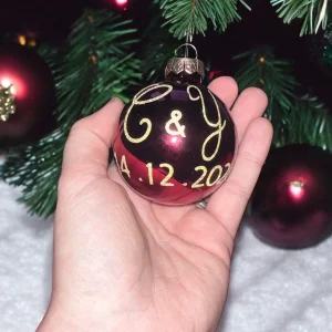 Boule de noël personnalisée