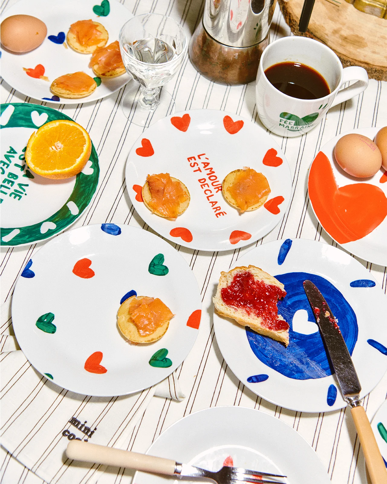 L'assiette L'amour est déclaré en porcelaine - 19 cm – Image 5