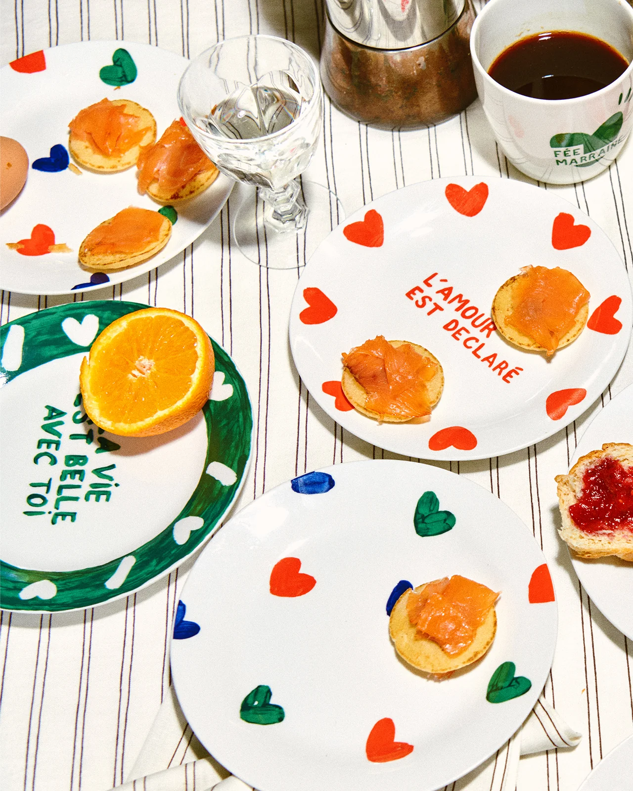 L'assiette L'amour est déclaré en porcelaine - 19 cm – Image 6