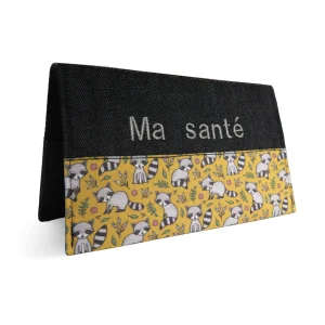 Protège carnet de santé personnalisé Lolikö Raton Jaune (motif : Caja_design)