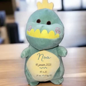 Dinosaure personnalisé, peluche, doudou