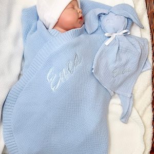 🧵Couverture bébé personnalisée – Toute saison | Certifiée OEKO-TEX®