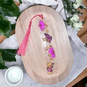 Marque pages avec fleurs séchées