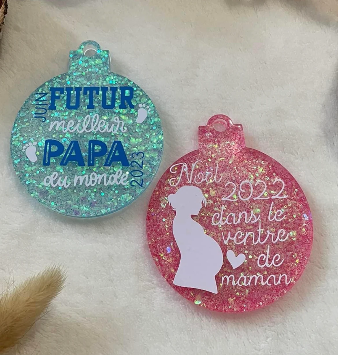 Boule de noël personnalisée résine – Image 6