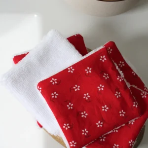 Lot de 5 cotons lavables noël