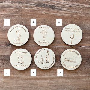 Dessous de verre thème Normandie