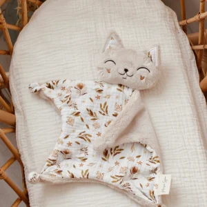 Sasha le Chat - Doudou Chat personnalisé - Minky Beige