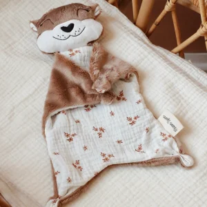 Lola la Loutre - Doudou loutre Personnalisable - Minky Brun
