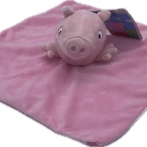 Doudou Peppa Pig plat rose - Sambro