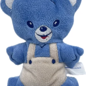Peluche ours bleu - Nestlé 17 cm