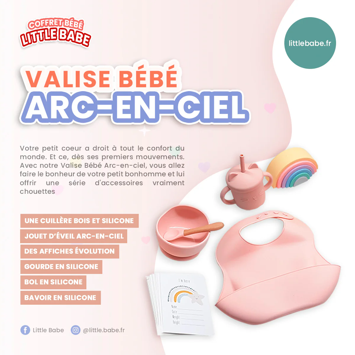 Valise bébé arc-en-ciel – Image 4