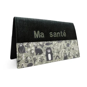 Protège carnet de santé personnalisé Lolikö sous-bois