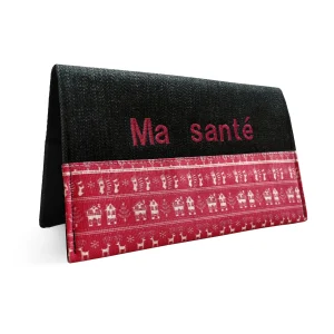 Protège carnet de santé personnalisé Lolikö Festif rouge