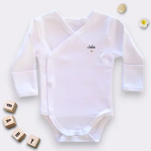 Body de naissance personnalisé - Moufles intégrées