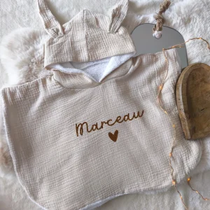 Poncho de bain - Gaze de coton