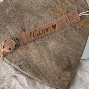 Attache tétine - Camel