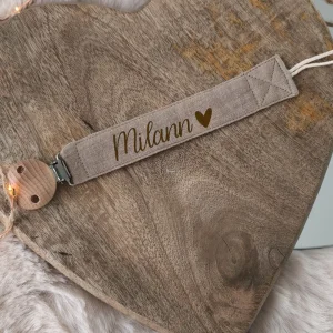 Attache tétine - Brune