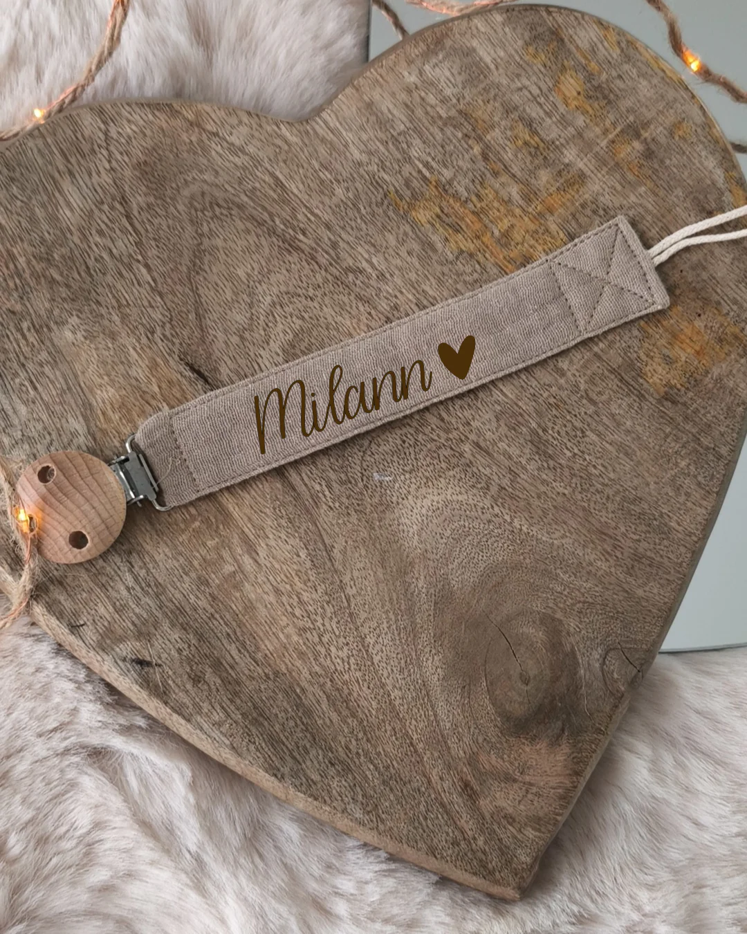 Attache tétine - Brune