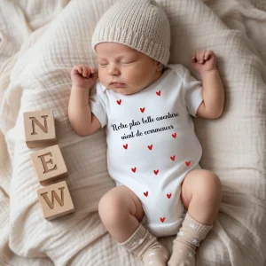 Body mini coeur - Notre plus belle aventure