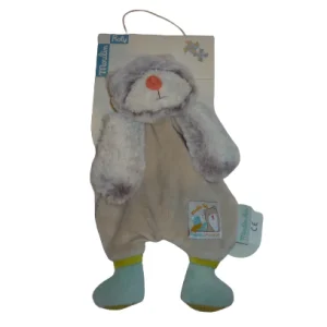 Doudou ours Biscotte et Pompon - plat - Moulin Roty