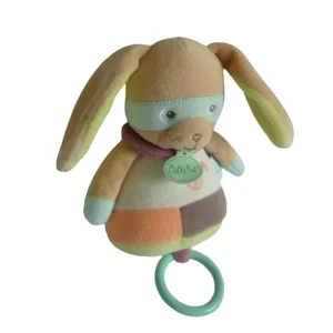 Peluche musicale lapin - Les Masqués - BN0122 Baby'Nat - 26 cm