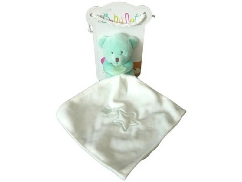 Peluche ours avec mouchoir blanc - BN0388 Baby'Nat