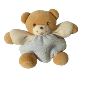 Peluche ours - écru bleu - Takinou - 17 cm