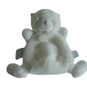 Doudou ours blanc - plat - DC3267 Doudou et Compagnie