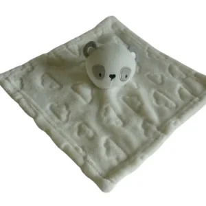 Doudou panda blanc - plat - grelot - Primark