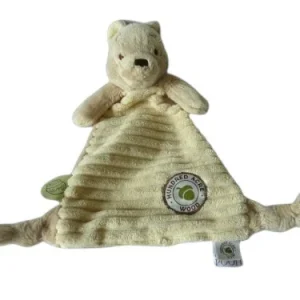 Doudou Winnie l'ourson - beige marron clair - plat - Disney