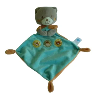 Doudou ours plat Tex Baby