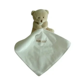 Peluche ours avec mouchoir blanc - Naturel - BN3520 Baby'Nat