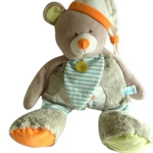 Peluche ours Oscar range pyjama - BN023 Baby'Nat - 54 cm