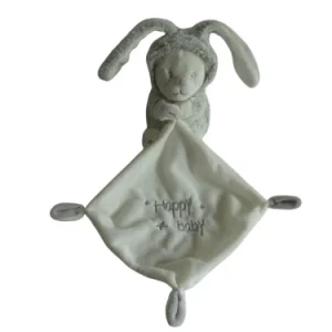 Peluche ours déguisé en lapin - mouchoir - Orchestra