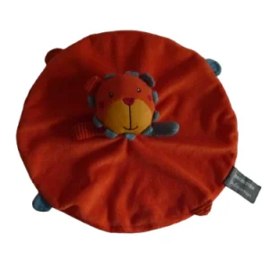 Doudou lion orange - plat - Orchestra