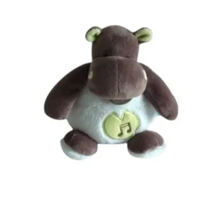 Peluche musicale hippopotame Bazile - Baby'Nat - 19 cm