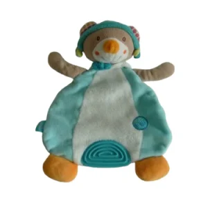 Doudou ours aviateur - plat - Babysun