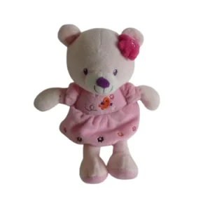 Peluche ours rose Pommette